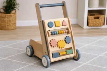 Motorik fördern: Spiele mit dem Lauflernwagen